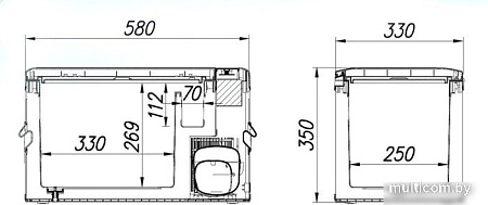 Компрессорный автохолодильник Alpicool MK25