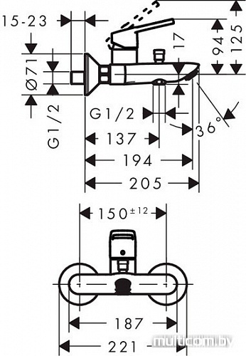 Смеситель Hansgrohe Logis Loop [71244000]