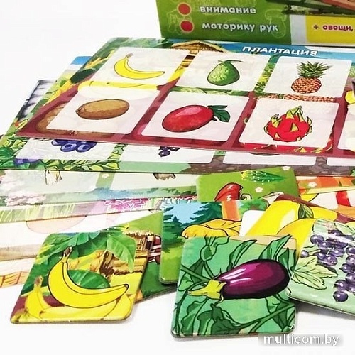 Развивающая игра Нескучные игры Нескучное лото. Что где растет 8112