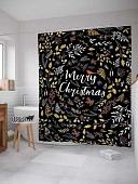 Шторка-занавеска для ванны JoyArty С Рождеством sc_37167