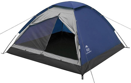 Треккинговая палатка Jungle Camp Lite Dome 4 (синий/серый)