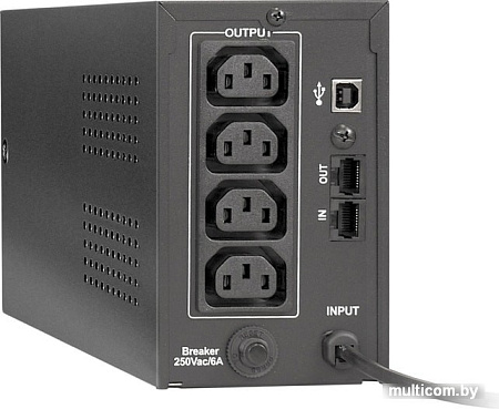 Источник бесперебойного питания ExeGate Power Smart ULB-600.LCD.AVR.C13.RJ.USB