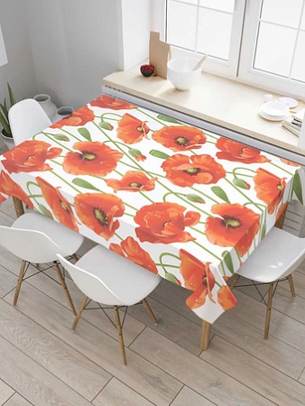 Скатерть JoyArty Бескрайние маки tcox_11900