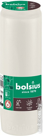 Набор свечей Bolsius Ритуальные масляные Copmo rc6 rspo mb 6 дней горения (белый)