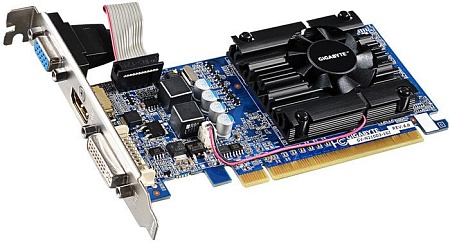 Видеокарта Gigabyte GeForce 210 1GB DDR3 [GV-N210D3-1GI (rev. 6.0/6.1)]