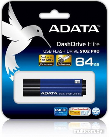 USB Flash A-Data S102 Pro Advanced 64GB (AS102P-64G-RBL)