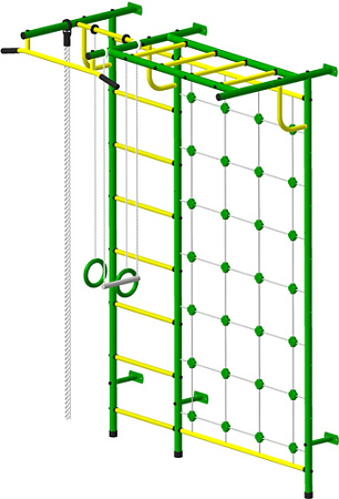 Детский спортивный комплекс Пионер С4СМ (зеленый/желтый)