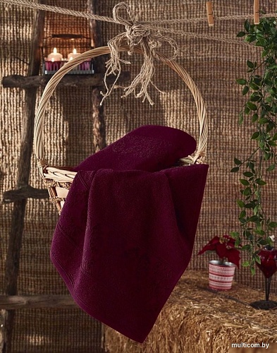 Полотенце Sofi De MarkO Garlet 70x140 S.118бордо (бордовый)