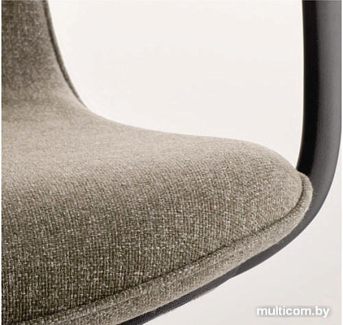 Кресло Ikea Лонгфьелль рабочий с подлокот. (гуннаред синий) 092.100.27