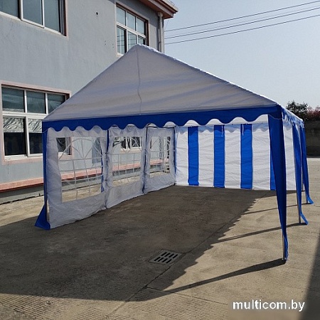 Тент-шатер Sundays Party 4x6 м (белый/синий)