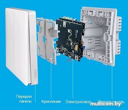 Выключатель Xiaomi Mi Aqara Smart Light Control White (двухклавишный)