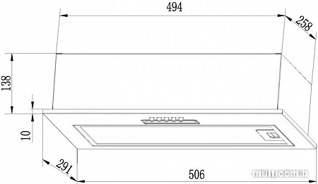 Кухонная вытяжка LEX GS Bloc Light 600 (нержавеющая сталь)