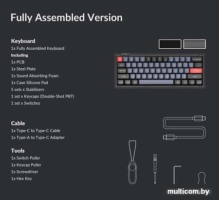 Клавиатура Keychron V4 RGB V4-A1-RU (Keychron K Pro Red)