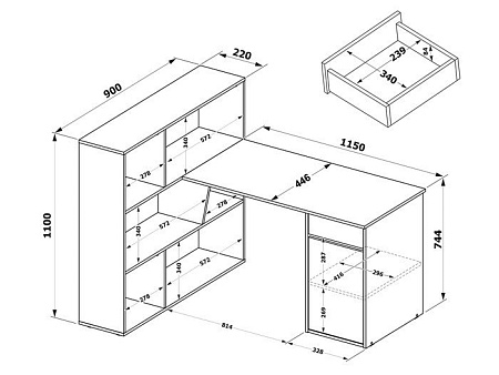 Стол Сокол СПм-12 (белый)