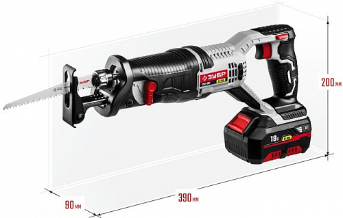 Сабельная пила Зубр СПЛ-181 (с 1-им АКБ)