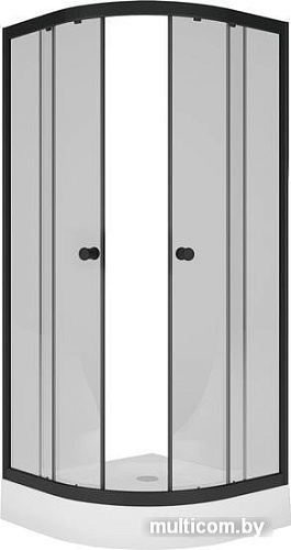 Душевой уголок Метакам Classic Black 80x80 ШПS_013570 (прозрачное стекло)