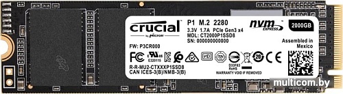 SSD Crucial P1 2TB CT2000P1SSD8