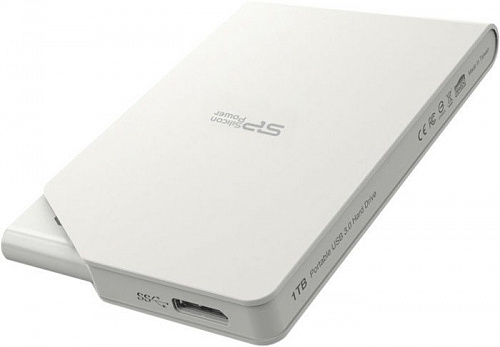 Внешний жесткий диск Silicon-Power Stream S03 1TB White (SP010TBPHDS03S3W)