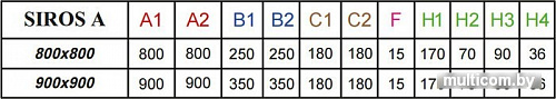 Душевой поддон Radaway Siros A 80x80 [SBA8817-1]