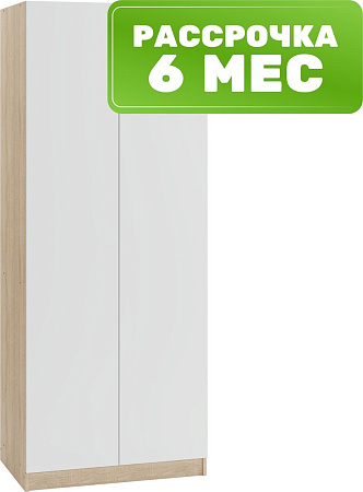 Шкаф распашной Soma Lord Lite 80x200 (дуб сонома/белый)