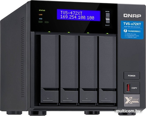 Сетевой накопитель QNAP TVS-472XT-PT-4G