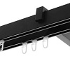 Карниз для штор Sundays Home Флэт Лайн Изи двойной (заглушка черный матовый 2.4 м)