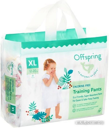 Трусики-подгузники Offspring XL 12-20кг Совы (30 шт)