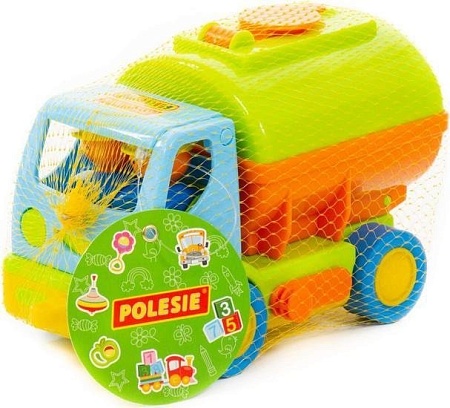 Игрушечный транспорт Полесье Мой первый грузовик с цистерной в сеточке
