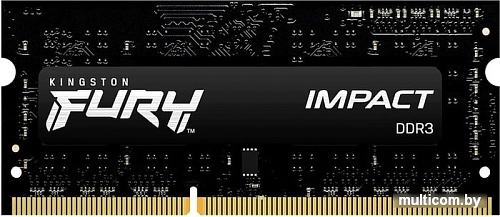 Оперативная память Kingston FURY Impact 2x4GB DDR3 SODIMM PC3-14900 KF318LS11IBK2/8