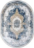 Прикроватный коврик Safyun Liparis LP364-CREAM-BLUE-OVAL (0.8x1.5)