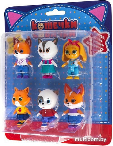 Набор фигурок Кошечки-Собачки 6 героев 39224