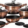 Набор кастрюль Berlinger Haus Rosegold Noir Metallic Line BH-1899