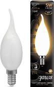 Светодиодная лампа Gauss Filament Candle Tailed Opal E14 5 Вт 2700 К 104201105