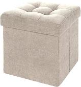 Пуфик DreamBag 13583 (велюр, светло-бежевый)