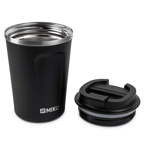 Термокружка Miku 380мл (черный)