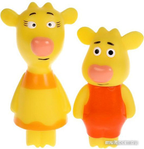Набор игрушек для ванной Капитошка Оранжевая корова Бо и Зо LX-OR-COW-06