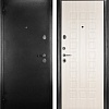 Металлическая дверь Guard MG60 МДФ 97х205 левая (черное серебро/белый ясень)