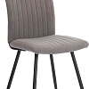 Стул TetChair Monte Carlo флок (серый/черный)