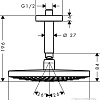 Верхний душ Hansgrohe Raindance Select S 240 2jet [26467400]