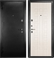 Металлическая дверь Guard MG60 МДФ 97х205 левая (черное серебро/белый ясень)