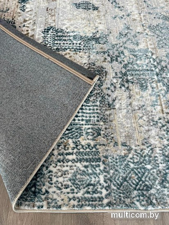 Ковер для жилой комнаты Radjab Carpet Бьянка прямоугольник D057A 7615RK-b 2x2.9 (cream shirink/blue fdy)