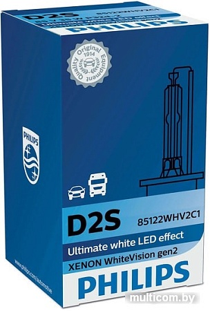 Ксеноновая лампа Philips D2S Xenon WhiteVision gen2 1шт