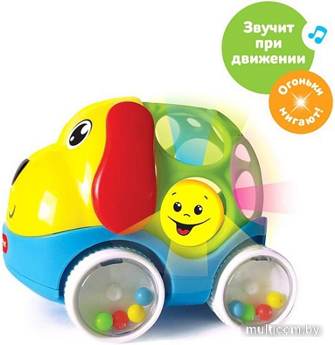 Интерактивная игрушка Азбукварик Собачка Зверята-хохотуши 2814