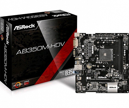 Материнская плата ASRock AB350M-HDV