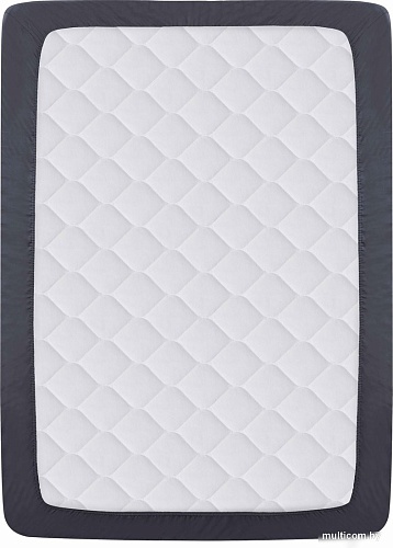 Постельное белье DO&CO Soft на резинке 90x200x30 12121 (синий)