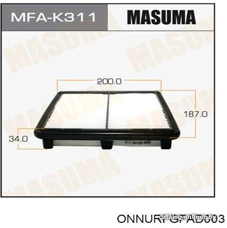 Воздушный фильтр Onnuri GFAD-003