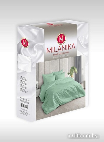Постельное белье Миланика Фисташка 175x217 (поплин г/к)