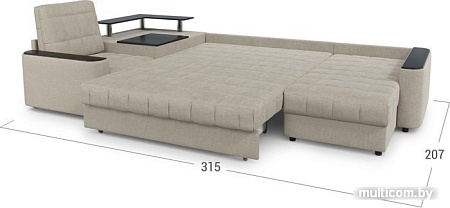 Угловой диван Moon Trade Даллас 018 003609 (левый, бежевый)