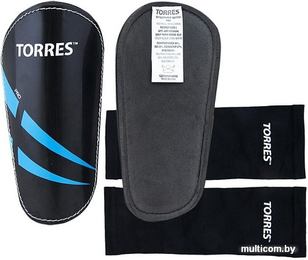 Защита голени Torres Pro FS1608 (L, черный/синий/белый)