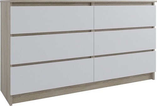 Комод ДСВ Мори МК 1380.6 (сонома/белый)